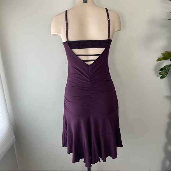 Nomads Hemp Wear Ruched Drop Waist Mini Tank Dress Purple Size Small - Picture 2 of 9